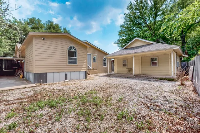 a house with a outdoor space