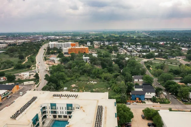 an aerial view of city