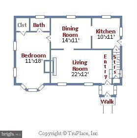 8411 Galveston Road Silver Spring, MD 20910 - Photo 21 of 23 Main Level Floorplan