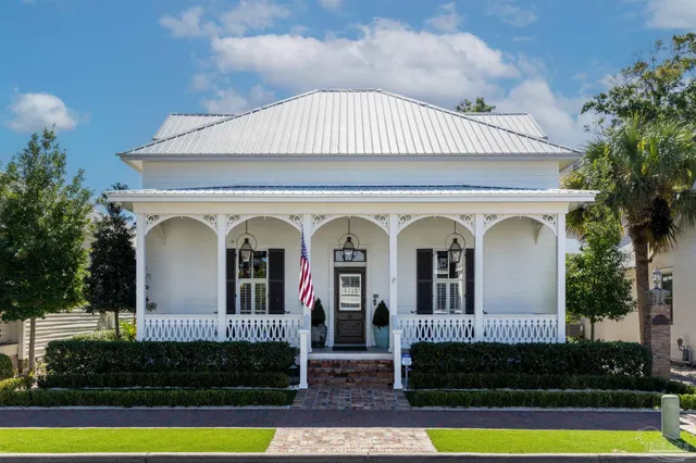 a front view of a house
