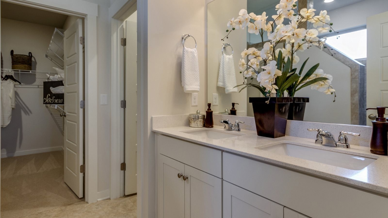 206 Goldfinch Rd Mount Mount Juliet, TN 37122 - Photo 11 of 15 a bathroom with a sink a mirror and a shower