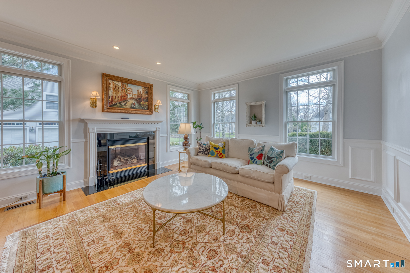 133 Feldspar Ridge Glastonbury, CT 06033 - Photo 26 of 56 a living room with furniture and a fireplace