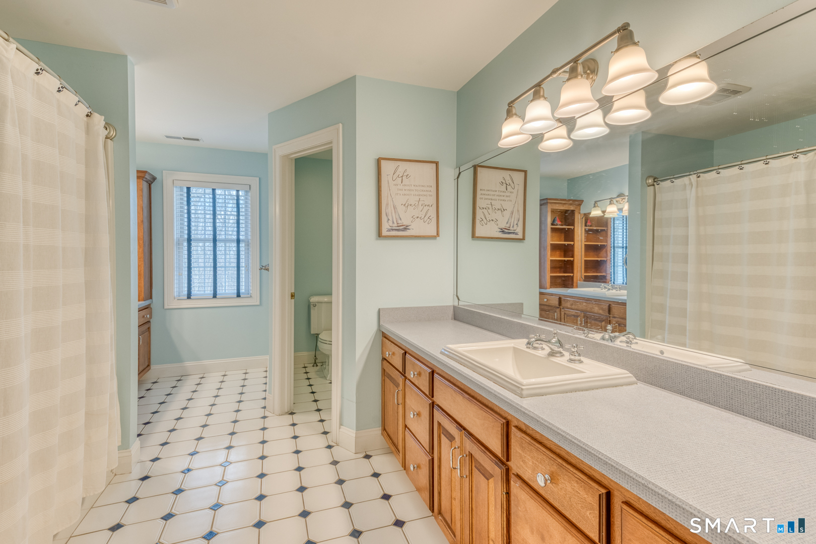 133 Feldspar Ridge Glastonbury, CT 06033 - Photo 48 of 56 a bathroom with a sink a vanity and a mirror