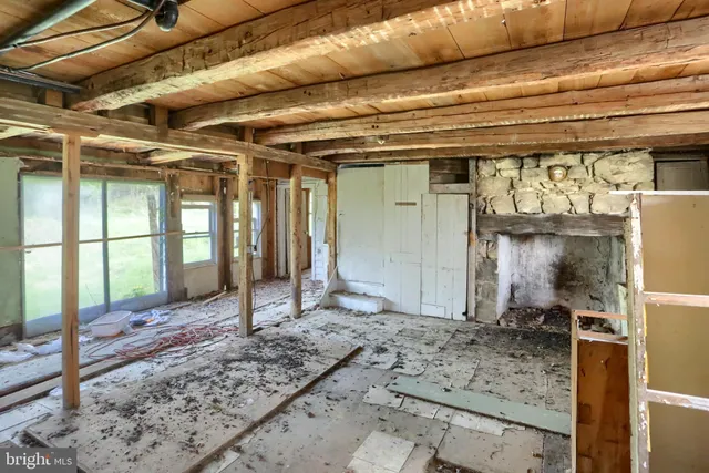 a view of a room with window