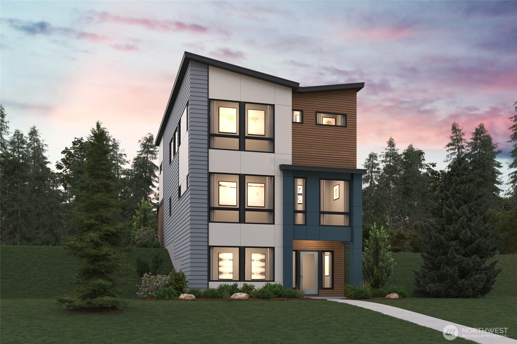 4249 Aberdeen Way Northeast Renton, WA 98056 - Photo 1 of 38 a front view of a residential apartment building with a yard