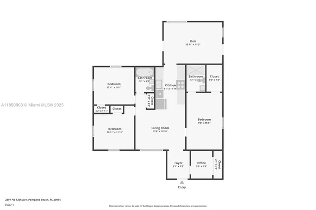 $418,000 | 2897 Northeast 12th Avenue, Pompano Beach, FL 33064