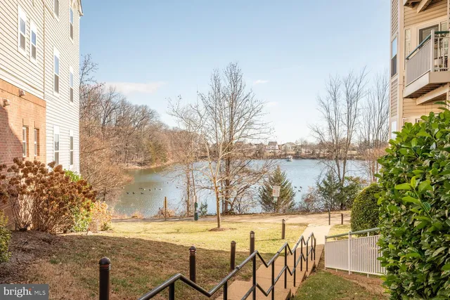 a view of a outdoor space with a lake view