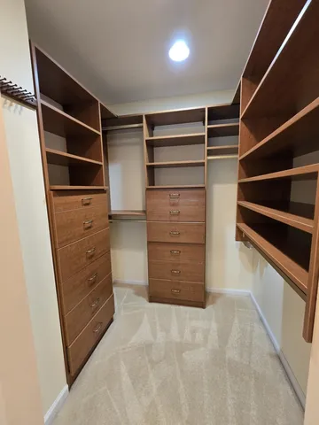 a view of walk in closet