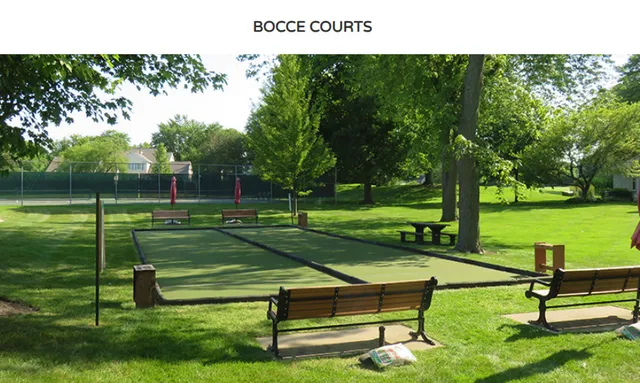 a view of a park with benches