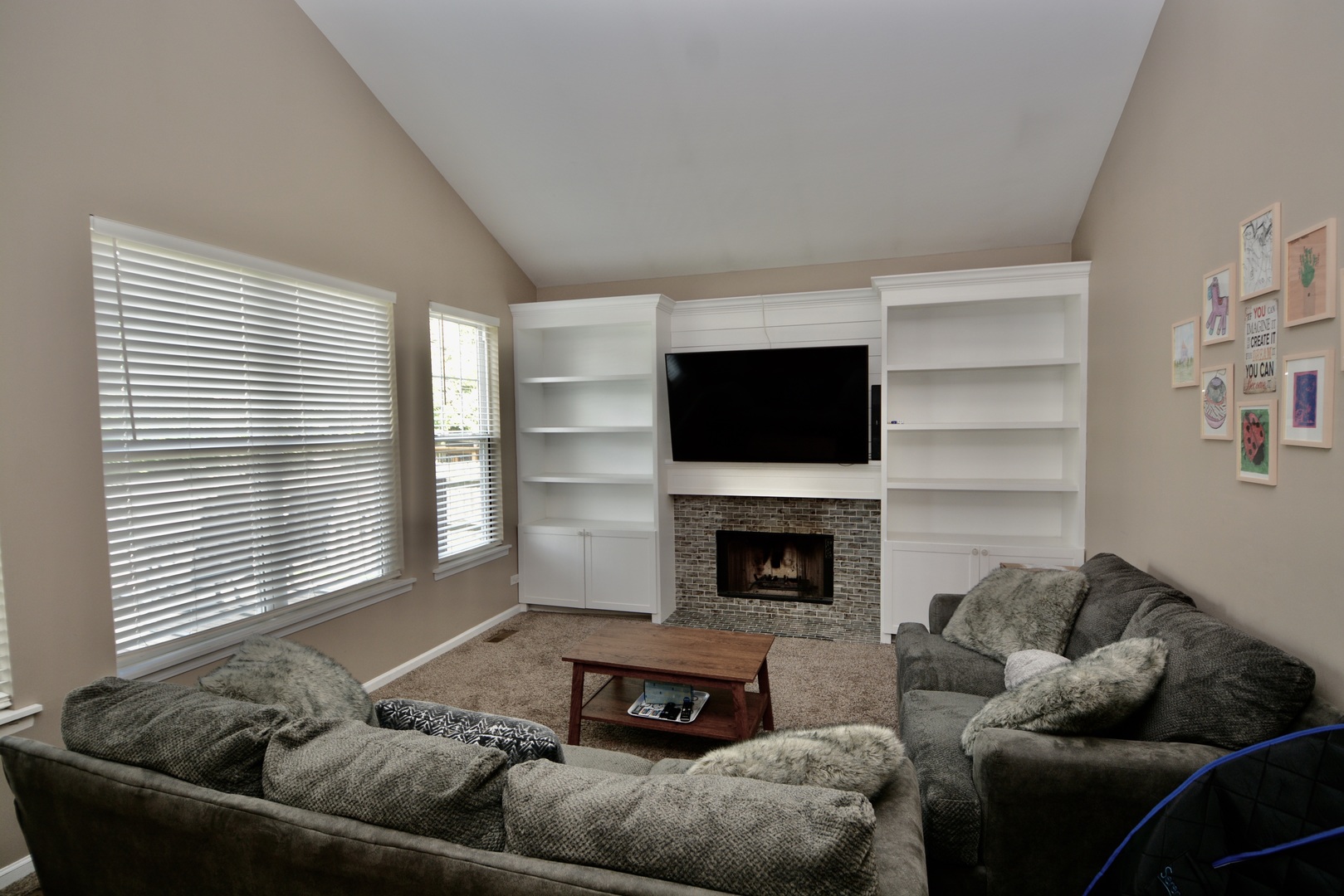 1699 Kautz Road Aurora, IL 60504 - Photo 5 of 19 a living room with furniture and a fireplace