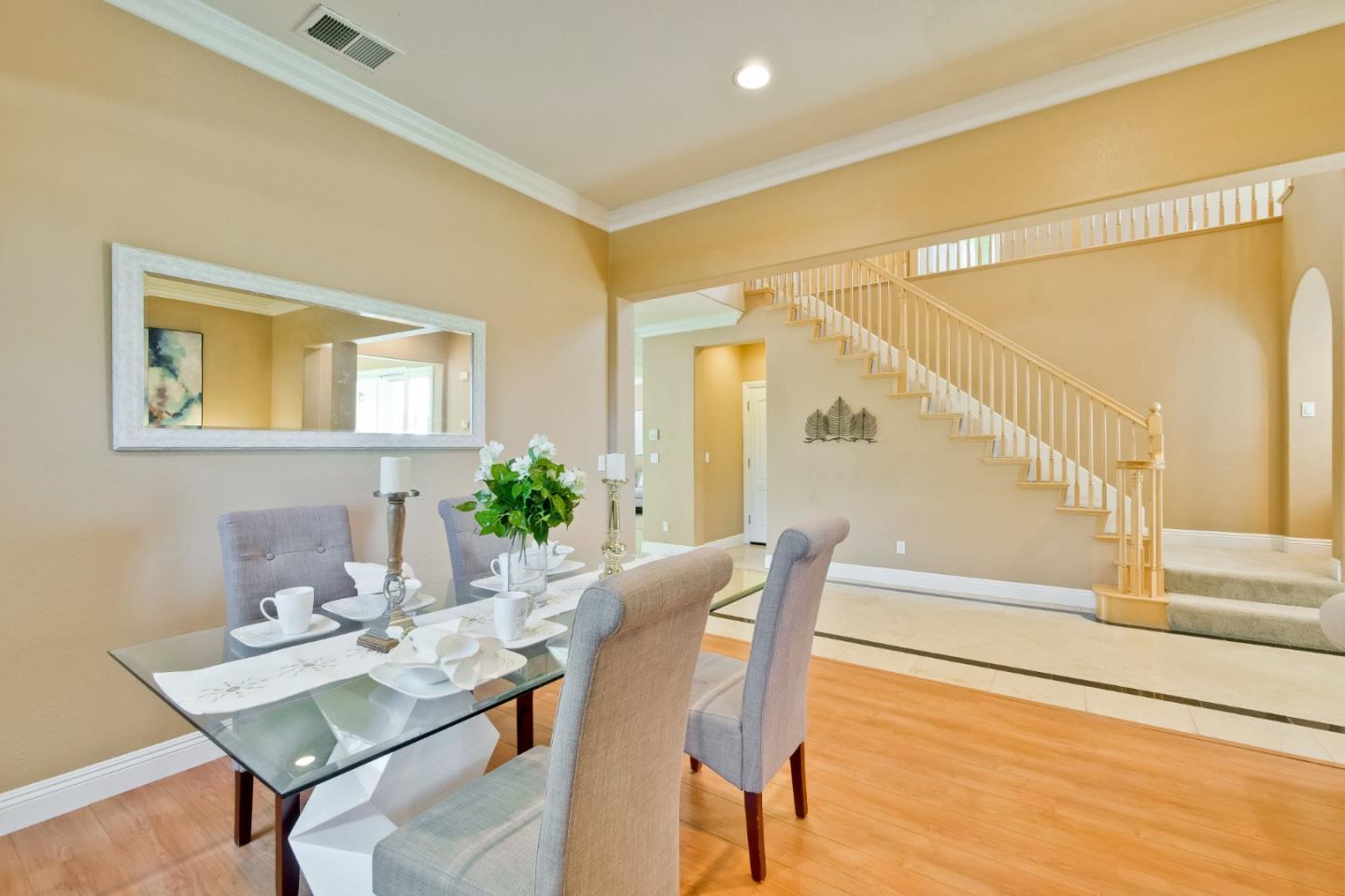 801 Pipers Brook Court San Ramon, CA 94582 - Photo 18 of 78 a view of a dining room with furniture window and wooden floor