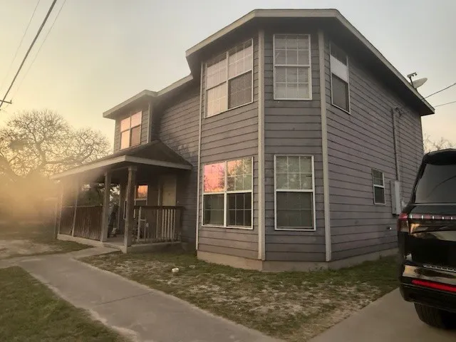 a front view of a house