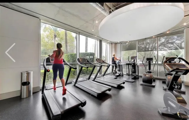 a room with furniture