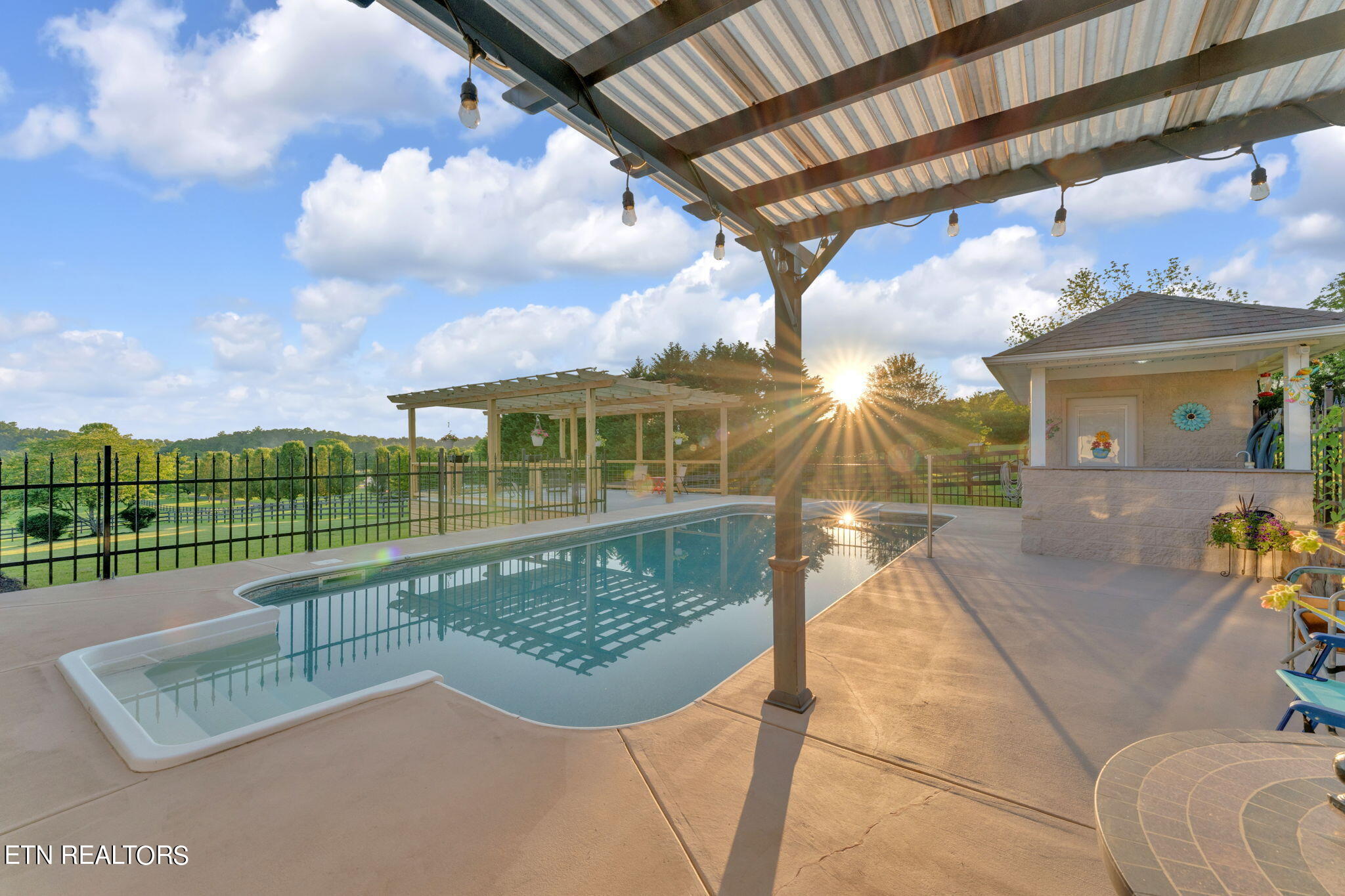 5190 Baileyton Road Greeneville, TN 37745 - Photo 57 of 58 Sunset over pool