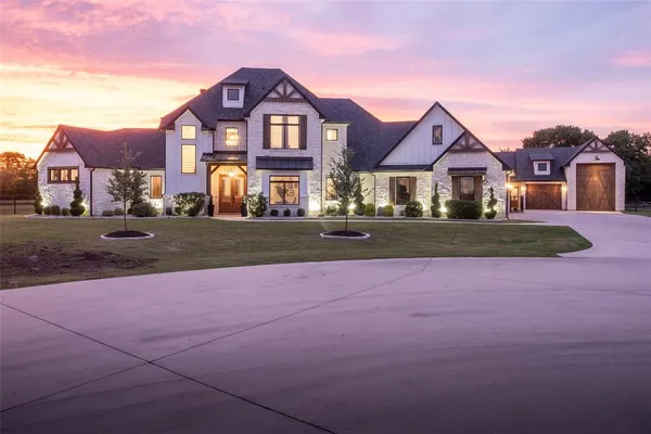 front view of a house with a street