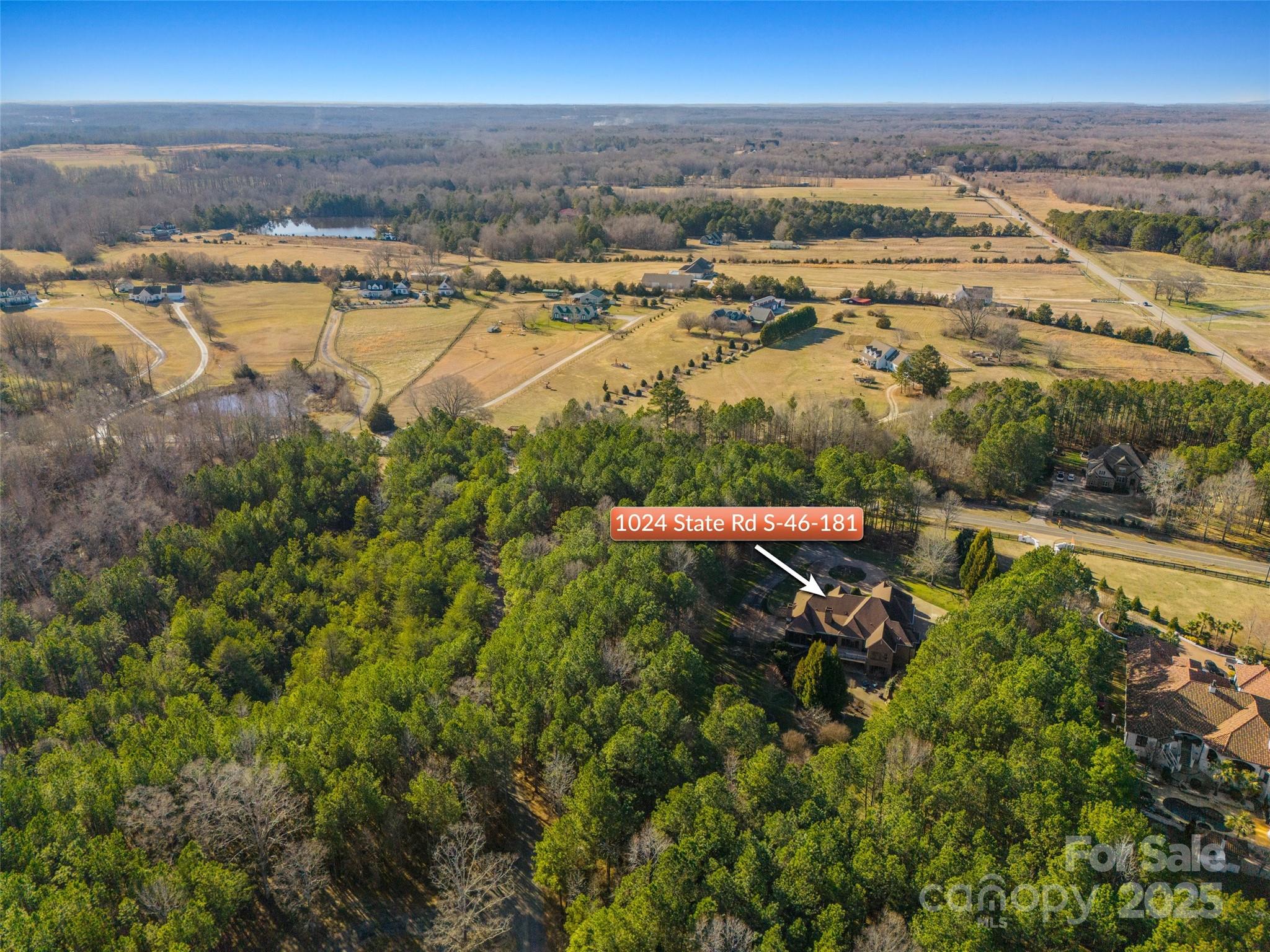 1024 State Rd S-46-181 York, SC 29745 - Photo 45 of 45 an aerial view of residential houses with outdoor space and swimming pool