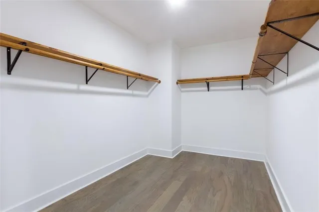 a view of walk in closet