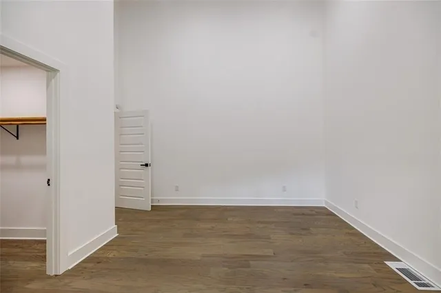 a view of an empty room