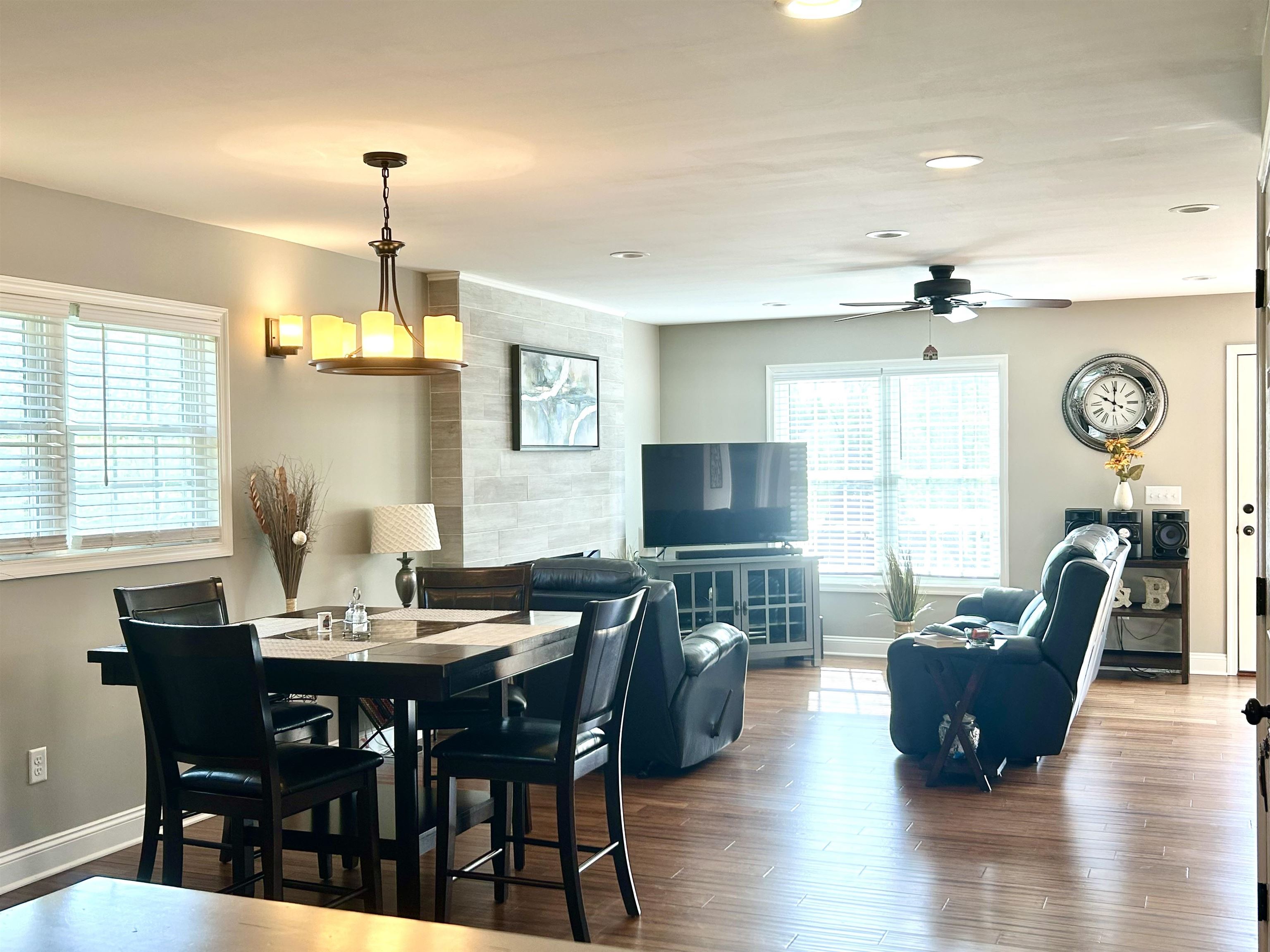 7 Rolla Mill Road Verona, VA 24482 - Photo 16 of 59 a view of a dining room with furniture window and wooden floor