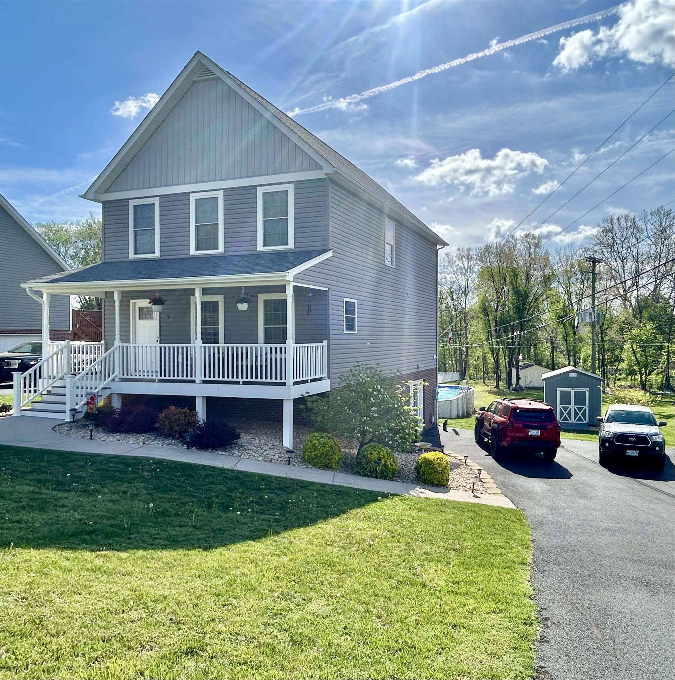 7 Rolla Mill Road Verona, VA 24482 - Photo 2 of 59 a front view of a house with a garden and plants
