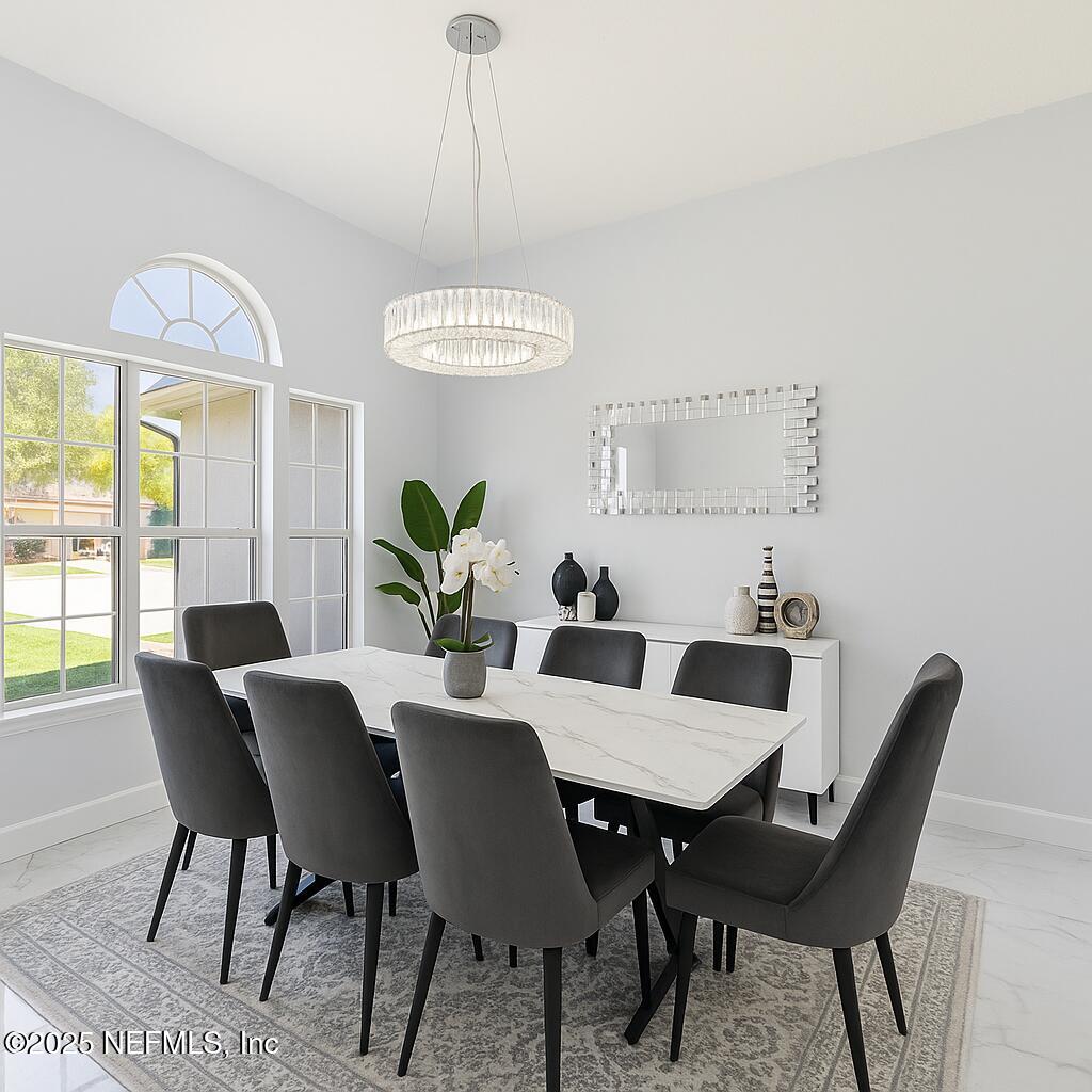 132 Summerhill Circle St. Augustine, FL 32086 - Photo 10 of 38 Contemporary Dining Room with Natural Li