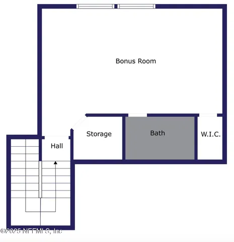 a view of an entryway with a chandelier