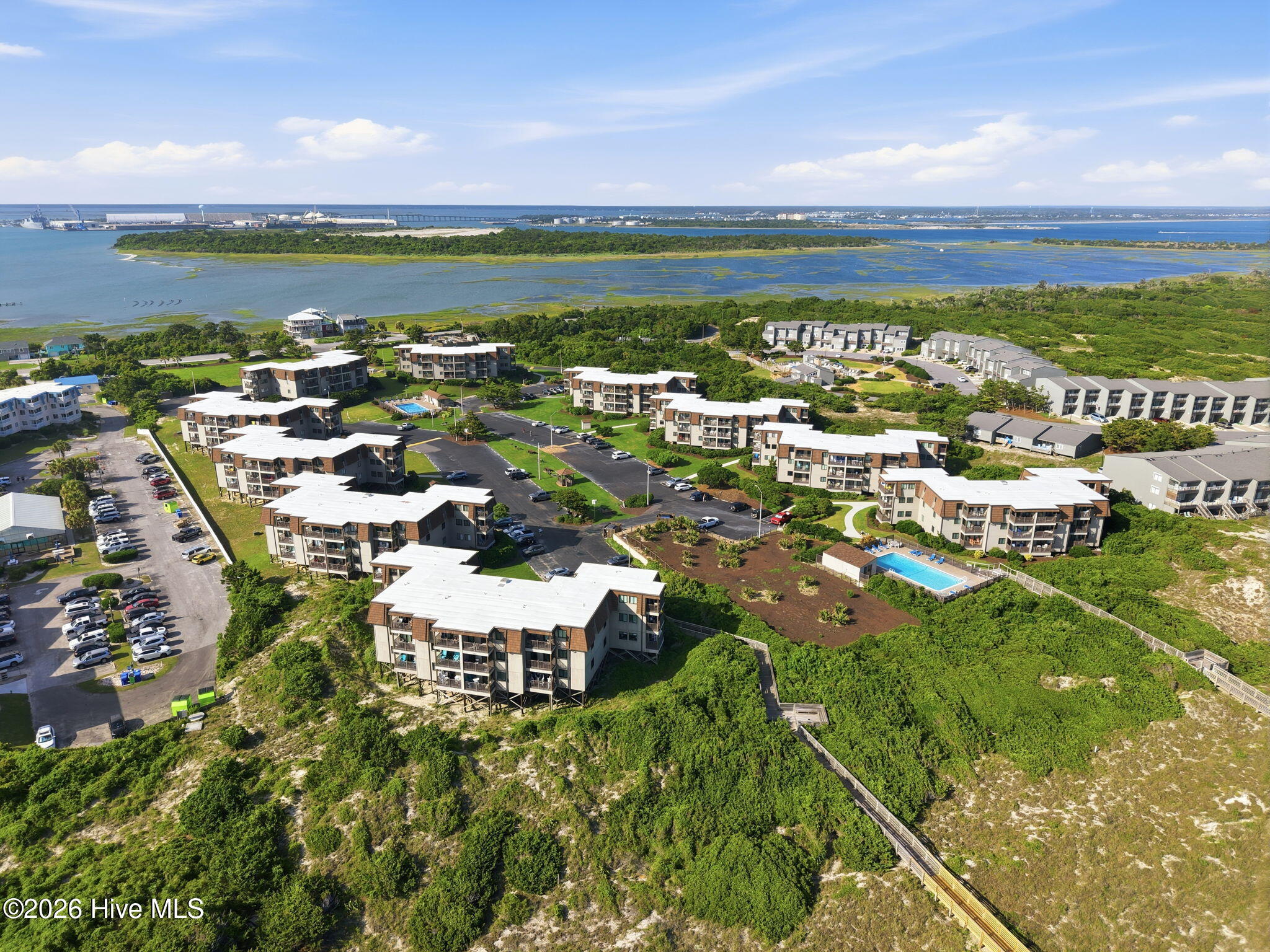 2008 East Fort Macon Road, Unit I 13 Atlantic Beach, NC 28512 - Photo 28 of 35 Aerial of Southwinds Complex ICW view