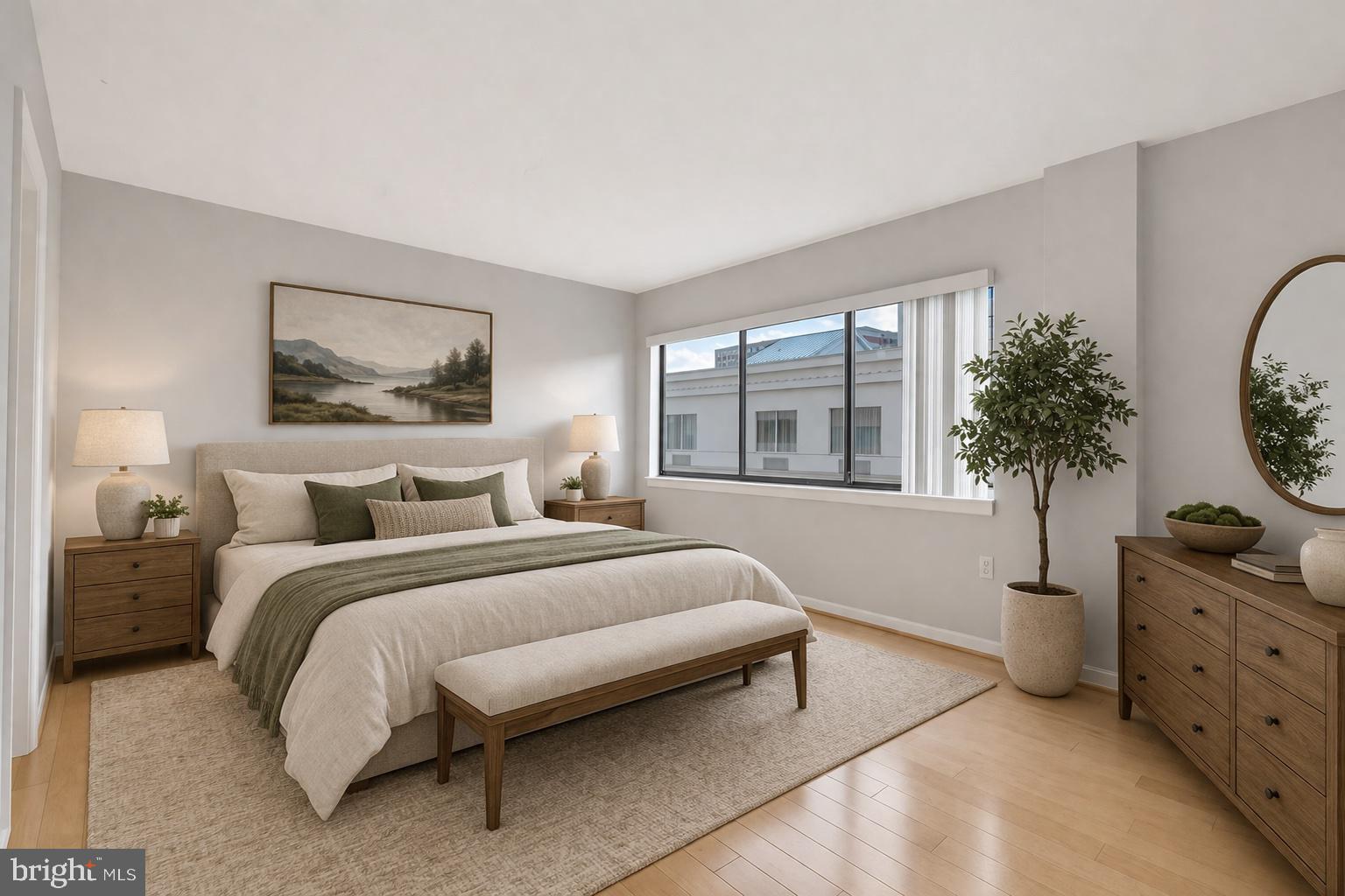 1301 North Courthouse Road, Unit 1007 Arlington, VA 22201 - Photo 7 of 41 a living room with furniture and a large window