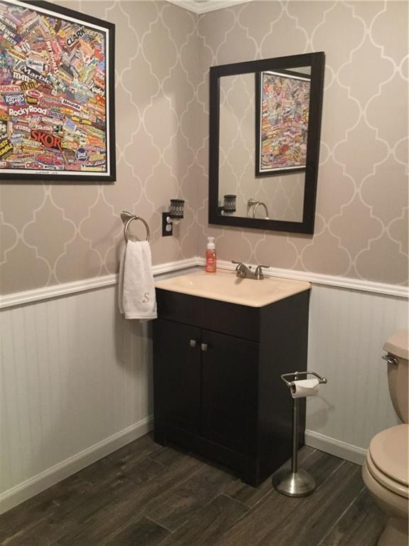 3636 Sandy Hill Road Gibsonia, PA 15044 - Photo 19 of 25 Powder Room: Totally updated powder room with new flooring, vanity and toilet.