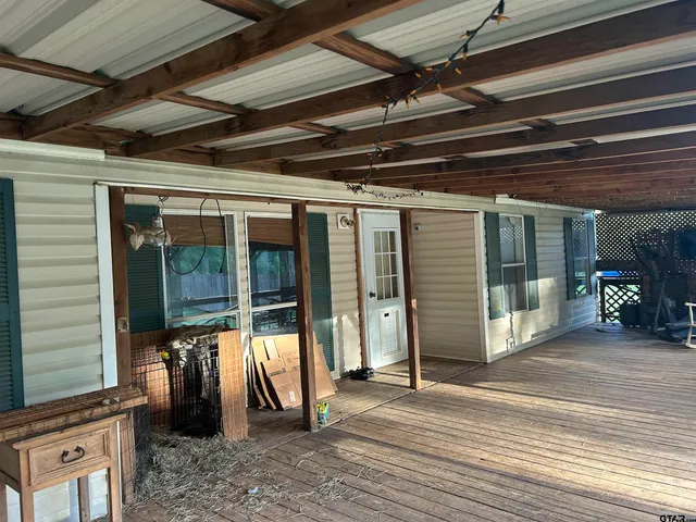 a view of a storage room