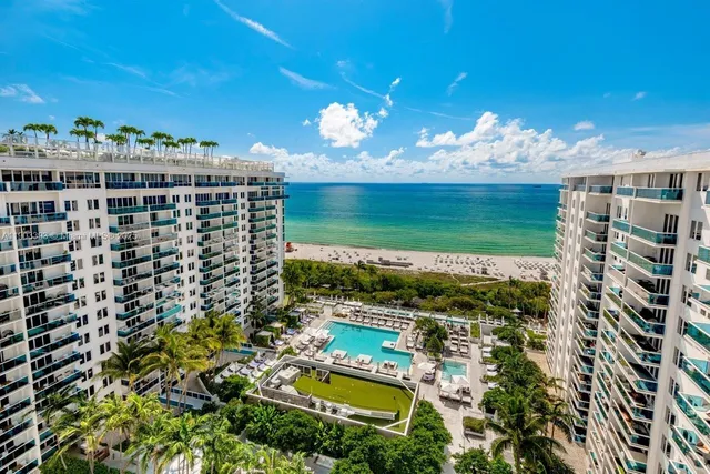 a view of a city with tall buildings