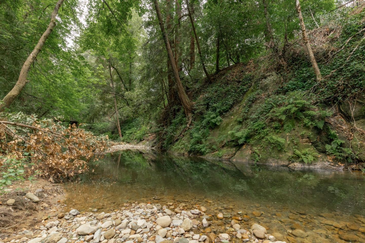 155 Brier Drive Boulder Creek, CA 95006 - Photo 39 of 42 a view of a lake with green space