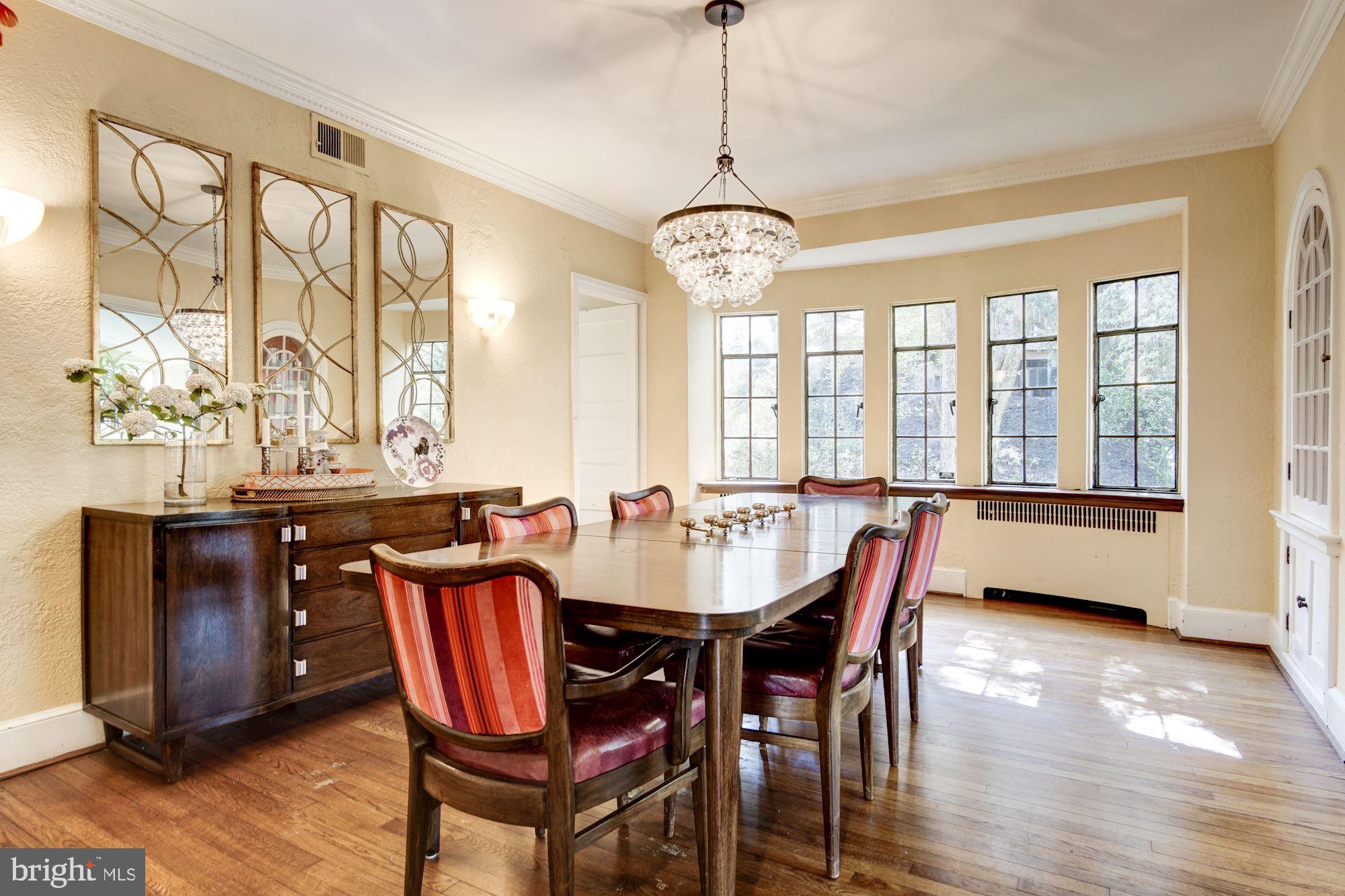 3619 Fordham Road Northwest Washington, DC 20016 - Photo 11 of 28 Formal Dining Room w/ Bay Window