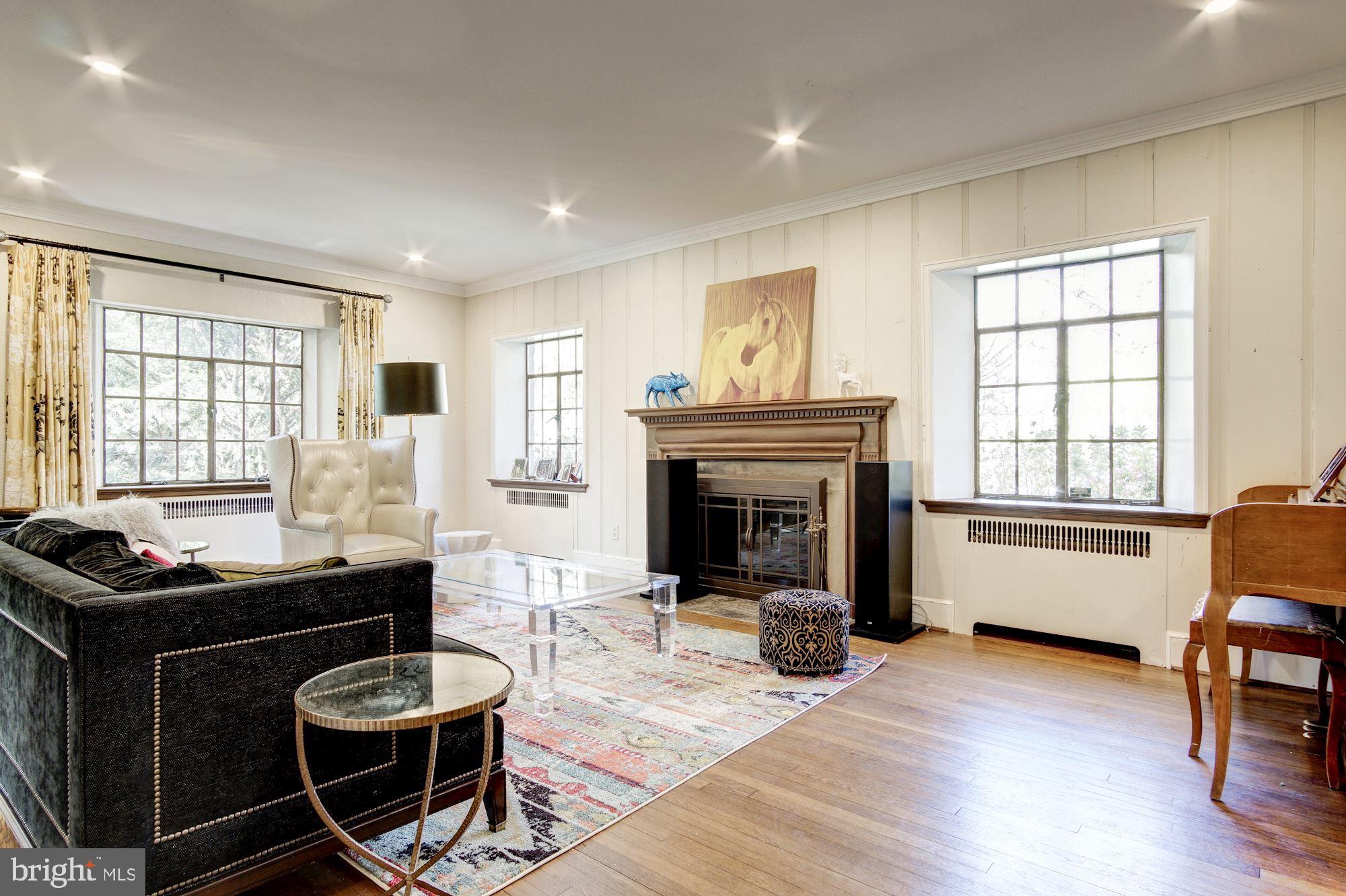 3619 Fordham Road Northwest Washington, DC 20016 - Photo 4 of 28 Formal living room w/ wood burning fireplace