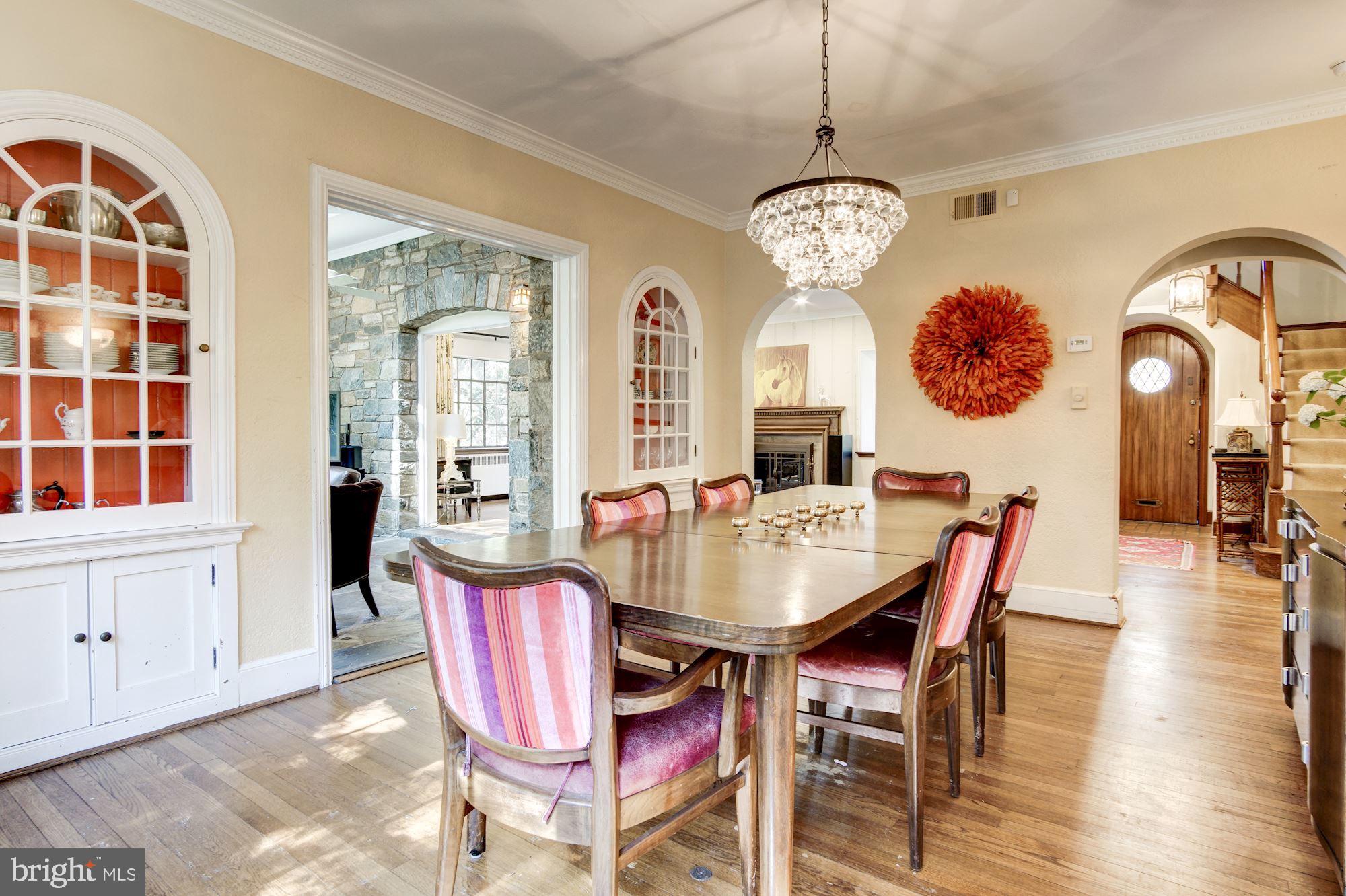 3619 Fordham Road Northwest Washington, DC 20016 - Photo 10 of 28 Formal Dining Room w/ Built-ins