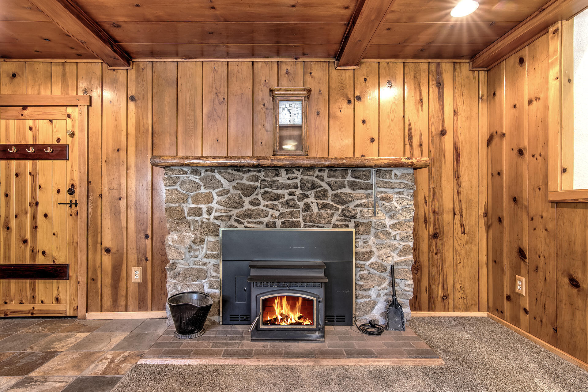 52890 Overlook Drive Idyllwild, CA 92549 - Photo 20 of 82 a living room with a fireplace furniture and a fireplace