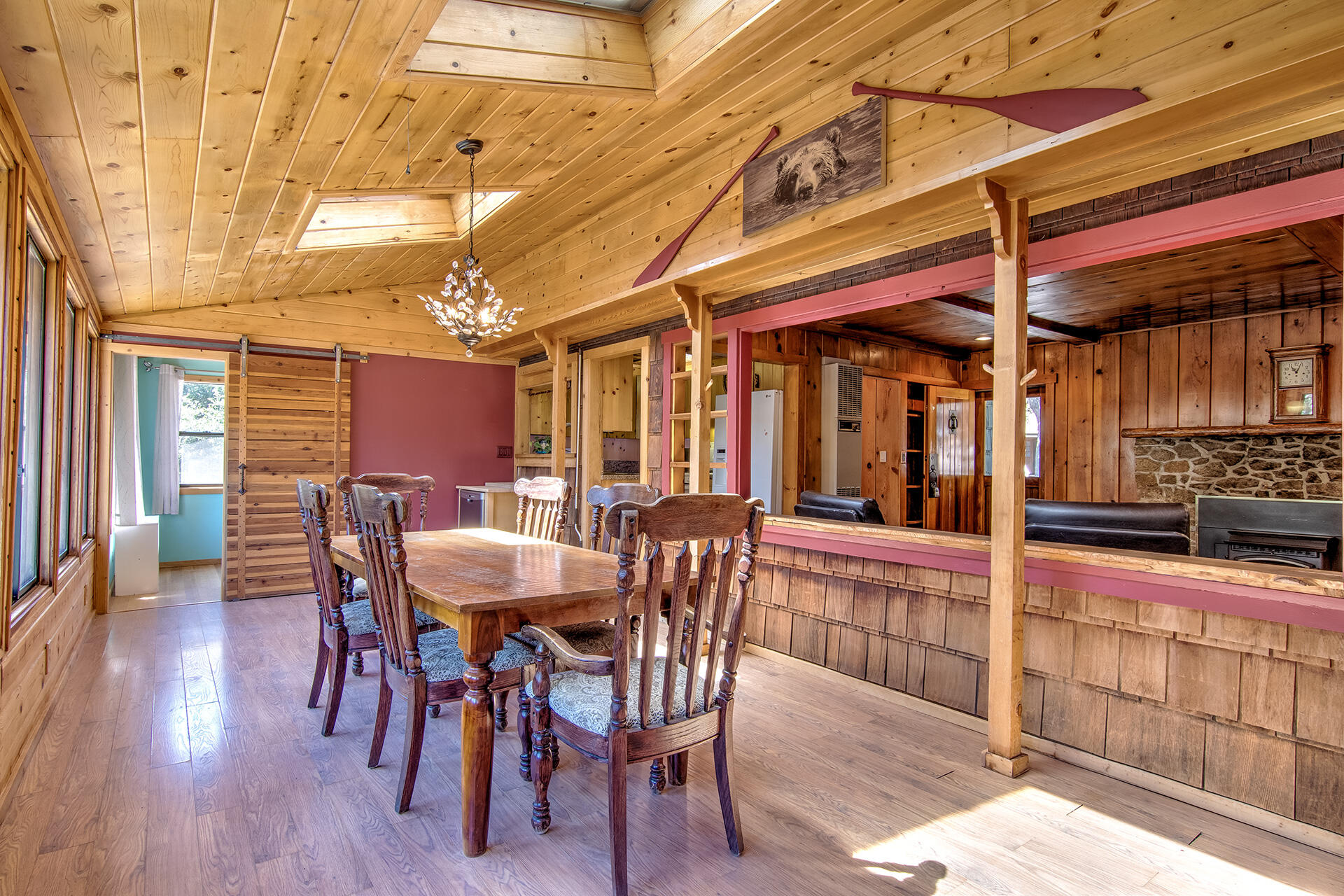 52890 Overlook Drive Idyllwild, CA 92549 - Photo 28 of 82 a view of a dining room with furniture and wooden floor