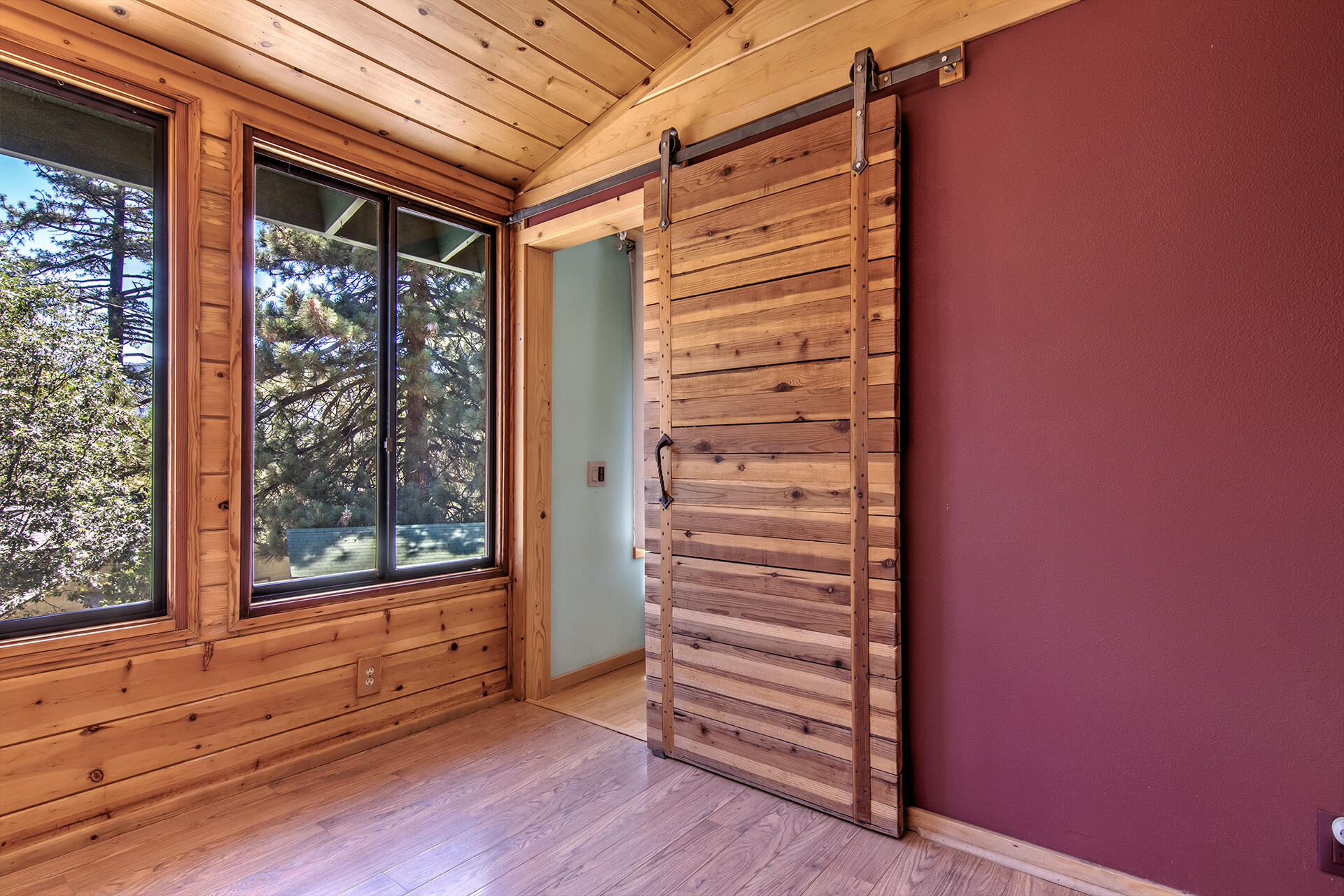 52890 Overlook Drive Idyllwild, CA 92549 - Photo 30 of 82 a view of front door with wooden floor and a gate