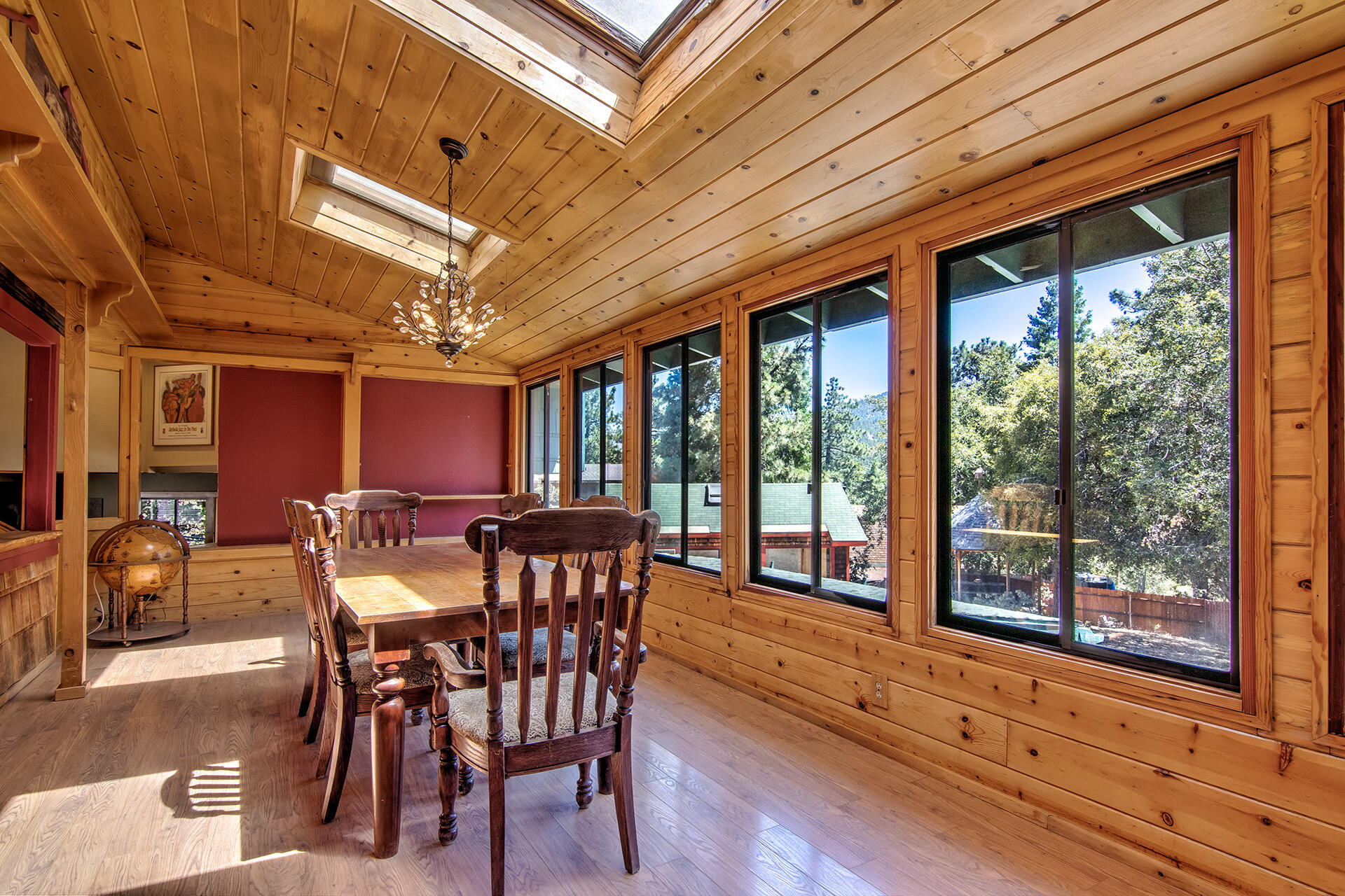 52890 Overlook Drive Idyllwild, CA 92549 - Photo 3 of 82 a view of a dining room with furniture window and wooden floor