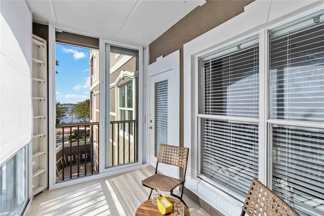 a view of a room with rack on the wall