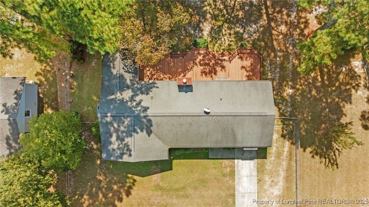 3560 School Road Fayetteville, NC 28306 - Photo 47 of 50 an aerial view of a house with a yard basket ball court and outdoor seating