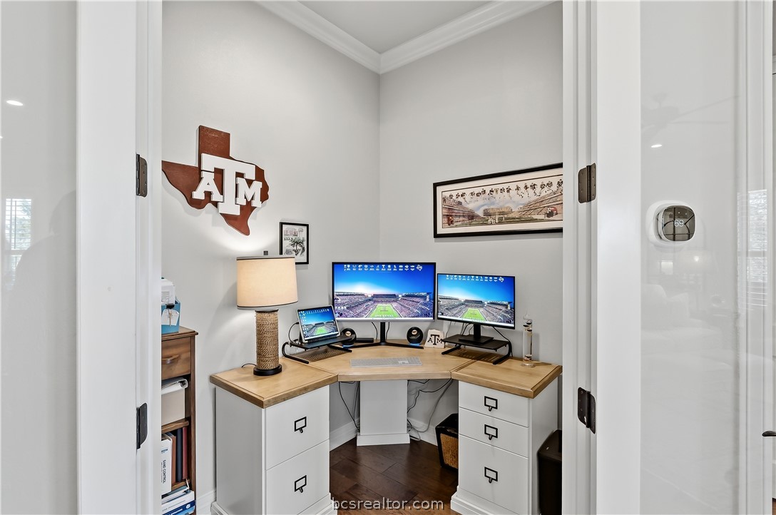 2816 Maroon Court Bryan, TX 77807 - Photo 19 of 30 Small corner office with french doors
