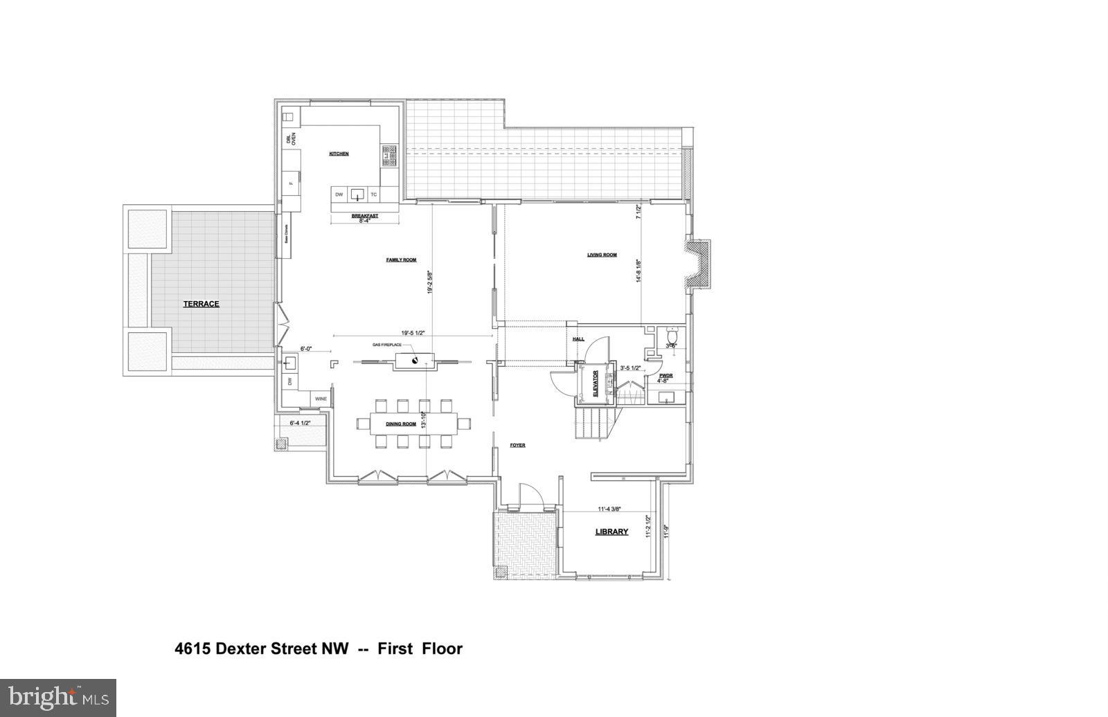 4615 Dexter Street Northwest Washington, DC 20007 - Photo 30 of 31 First floor plan