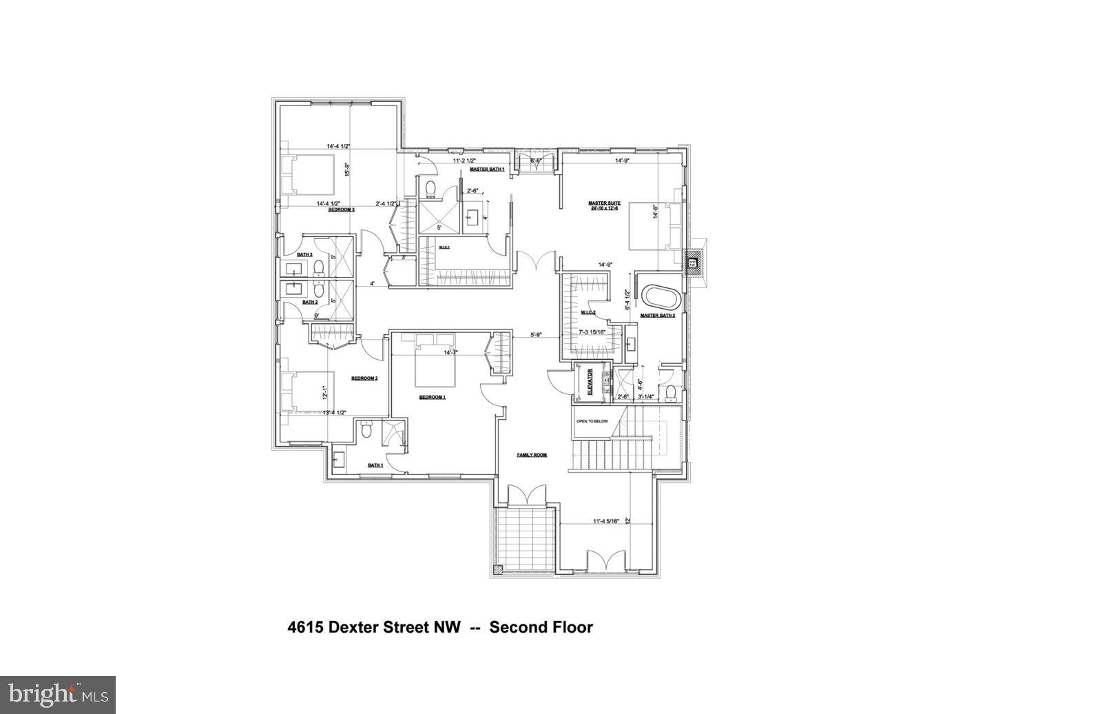 4615 Dexter Street Northwest Washington, DC 20007 - Photo 31 of 31 Second floor plan