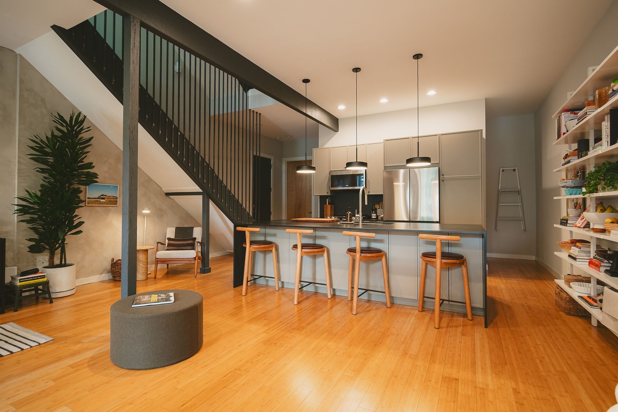 1413 Riverside Drive, Unit A Nashville, TN 37206 - Photo 11 of 24 a kitchen with furniture and a wooden floor