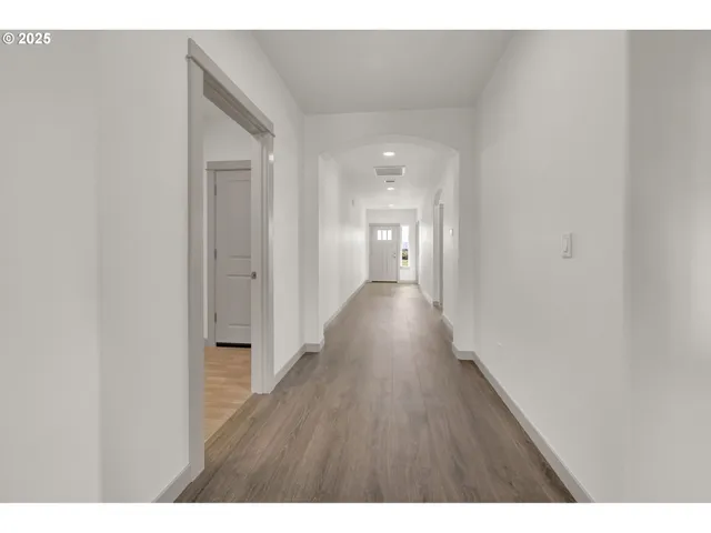 a open hall with wooden floor