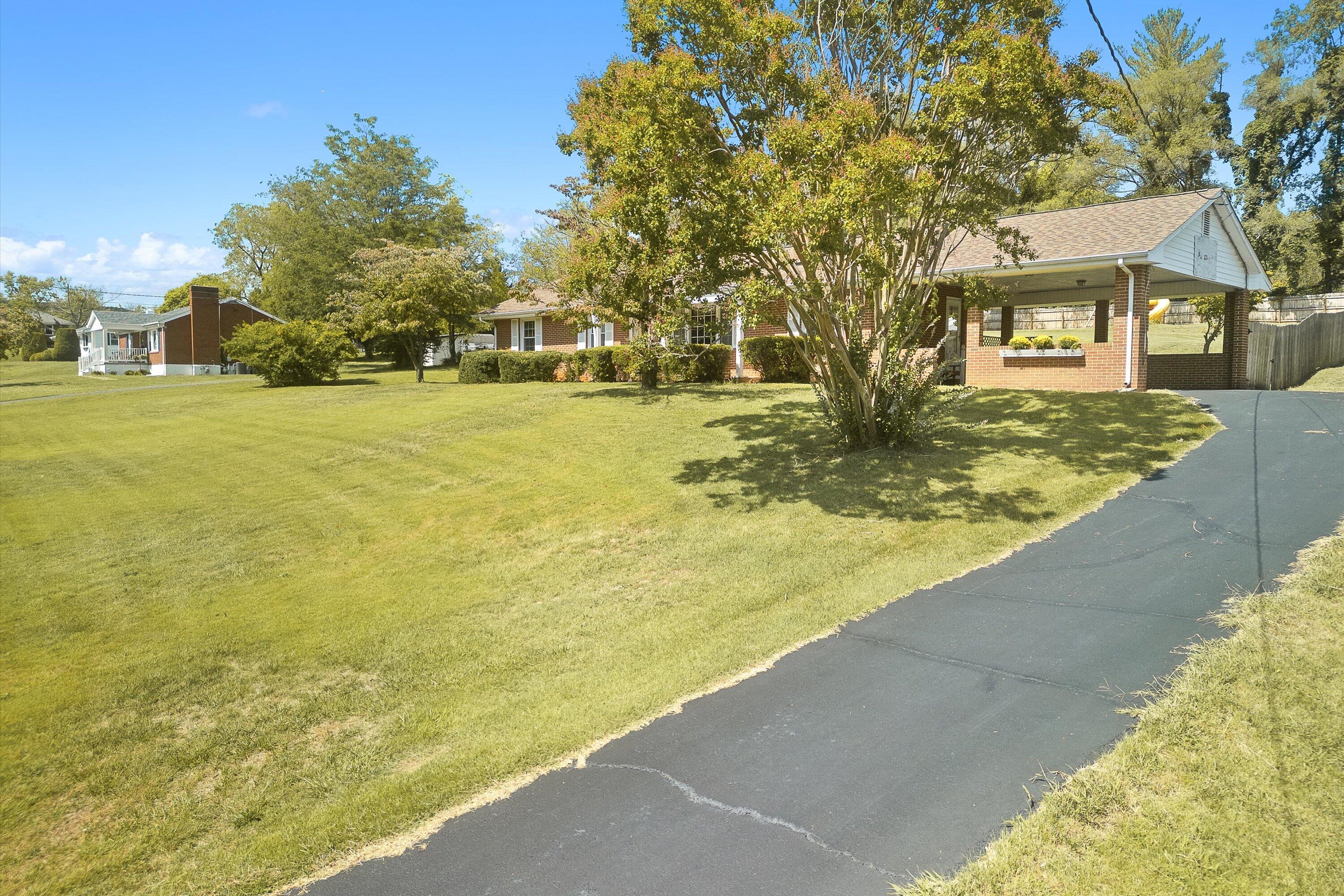 Paved driveway
