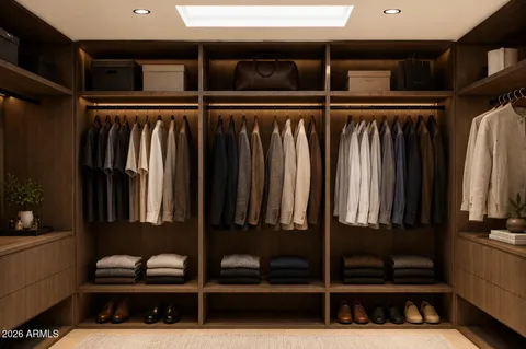 a view of walk in closet
