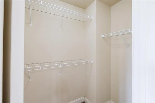 a close up view of racks on the wall