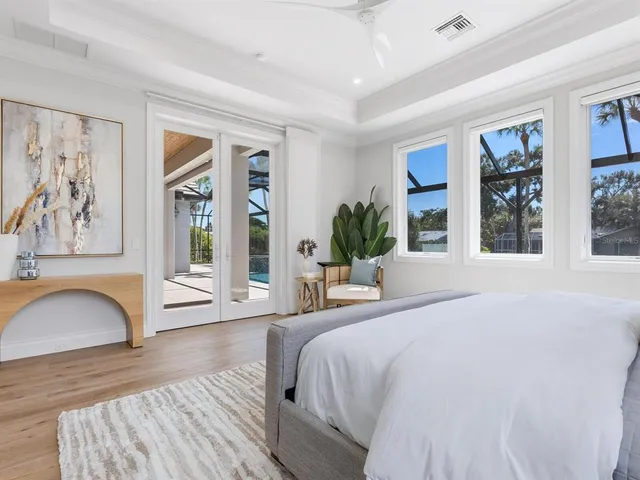 a kitchen with stainless steel appliances a refrigerator and a stove